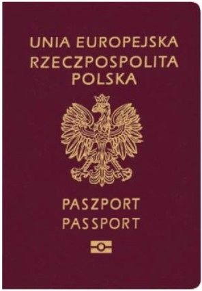 Poland passport cover