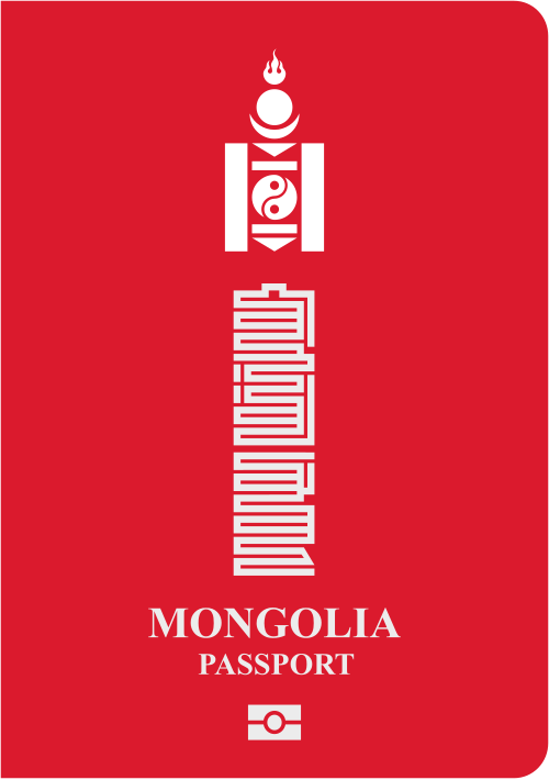 Mongolia passport cover