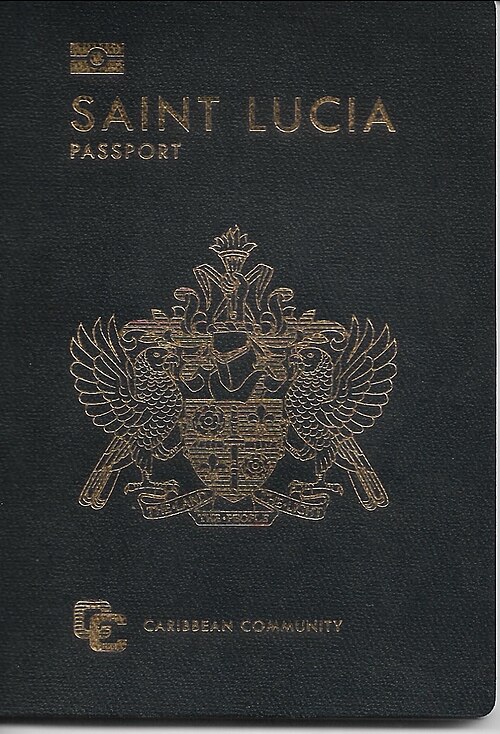 Saint Lucia passport cover
