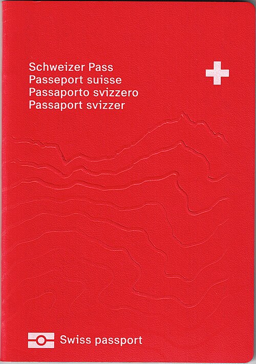 Switzerland passport cover