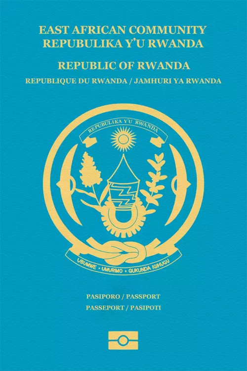 Rwanda passport cover