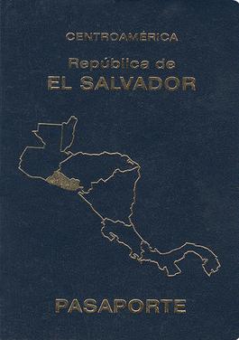 El Salvador passport cover