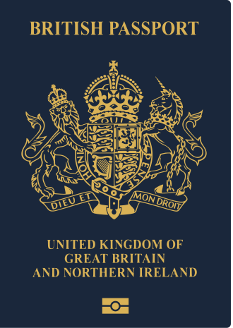United Kingdom passport cover