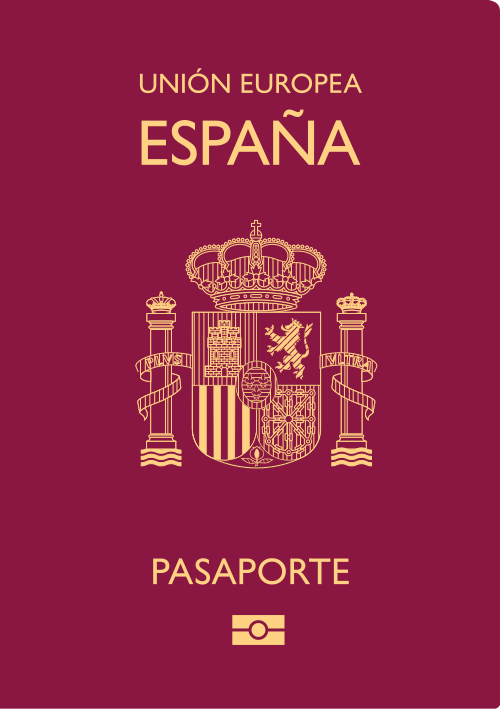 Spain passport cover
