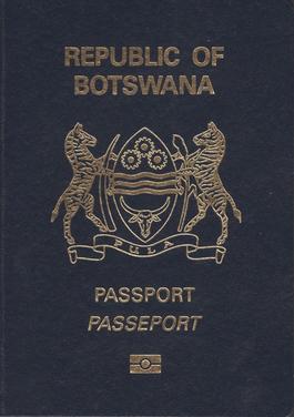 Botswana passport cover