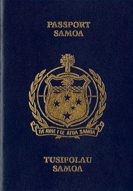 Samoa passport cover