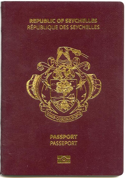 Seychelles passport cover