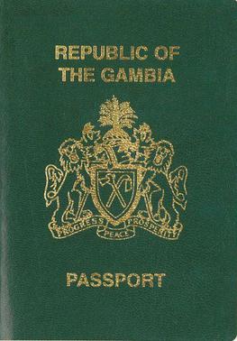 Gambia passport cover