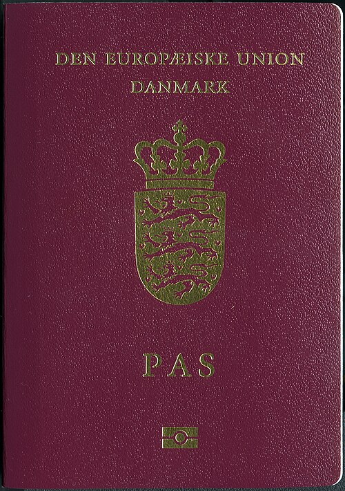 Denmark passport cover