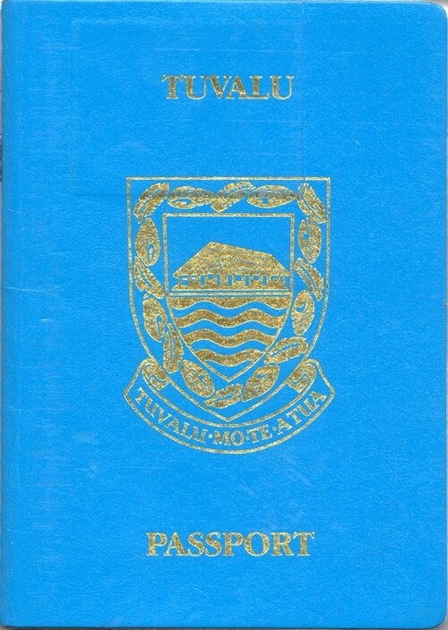Tuvalu passport cover