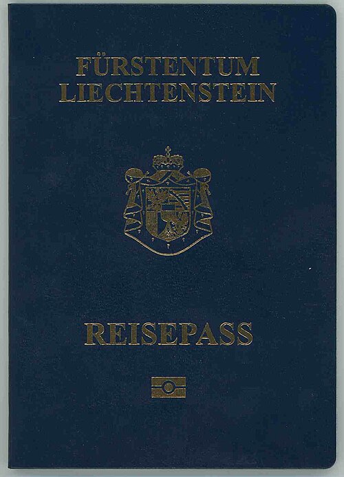 Liechtenstein passport cover