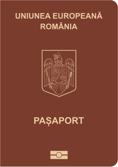 Romania passport cover
