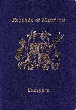 Mauritius passport cover