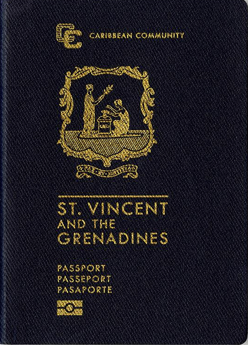 Saint Vincent and the Grenadines passport cover