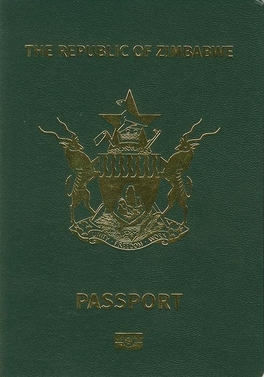 Zimbabwe passport cover
