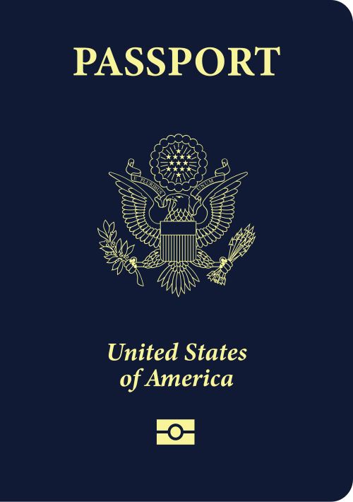 United States passport cover