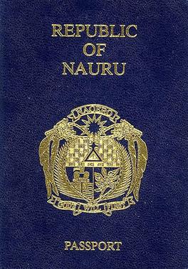 Nauru passport cover