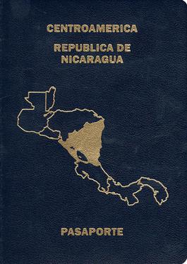 Nicaragua passport cover