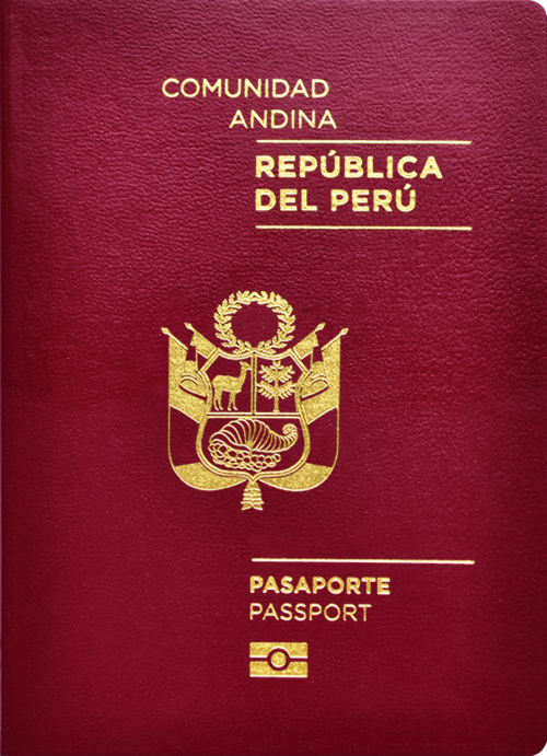 Peru passport cover