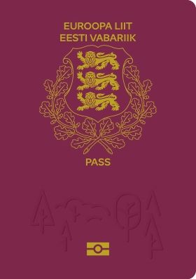 Estonia passport cover