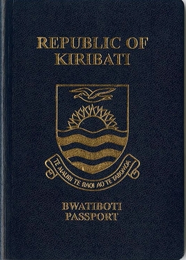Kiribati passport cover