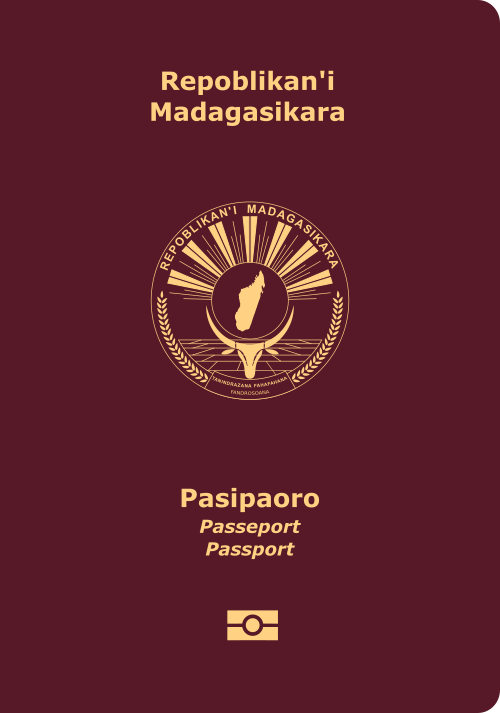 Madagascar passport cover