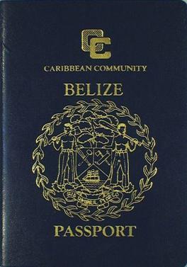 Belize passport cover