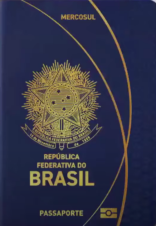 Brazil passport cover