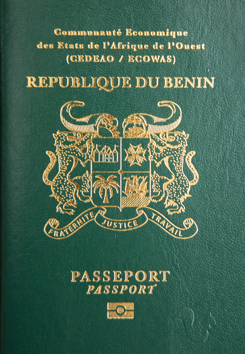 Benin passport cover