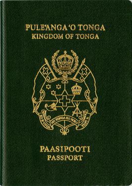 Tonga passport cover
