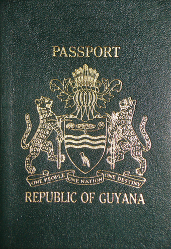 Guyana passport cover