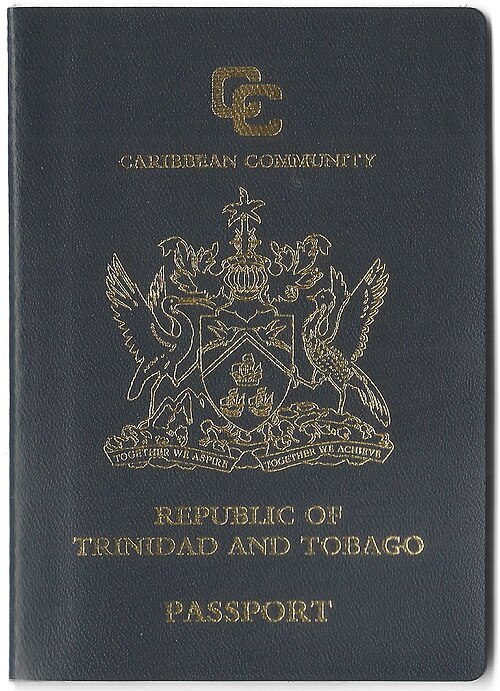 Trinidad and Tobago passport cover