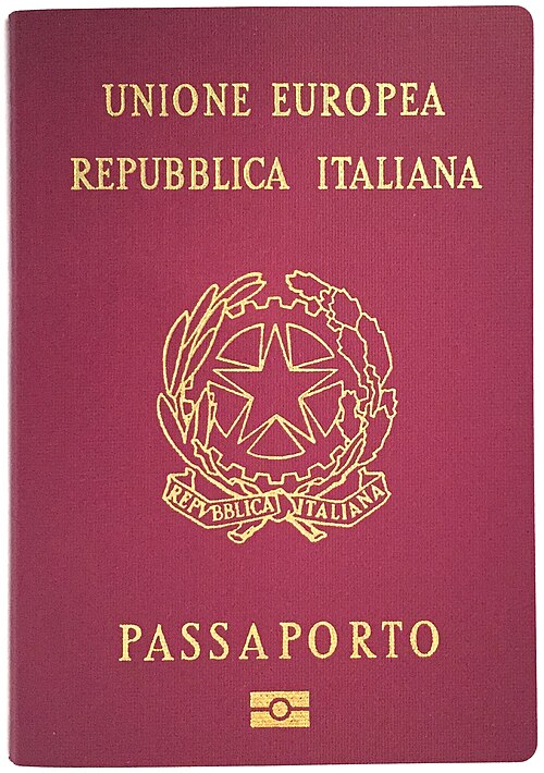 Italy passport cover