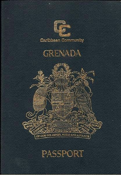 Grenada passport cover