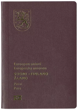 Finland passport cover