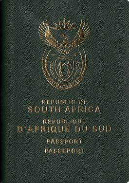 South Africa passport cover