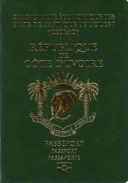 Côte d'Ivoire passport cover