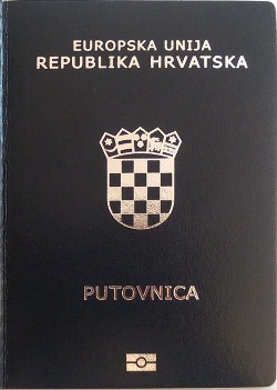 Croatia passport cover
