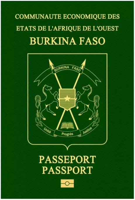Burkina Faso passport cover