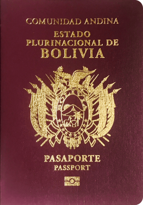 Bolivia passport cover