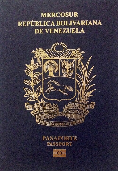 Venezuela passport cover