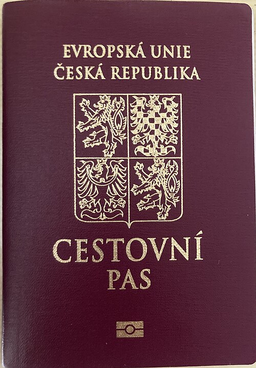 Czechia passport cover