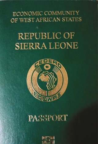 Sierra Leone passport cover