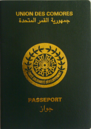 Comoros passport cover