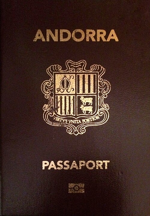 Andorra passport cover