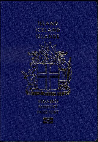 Iceland passport cover