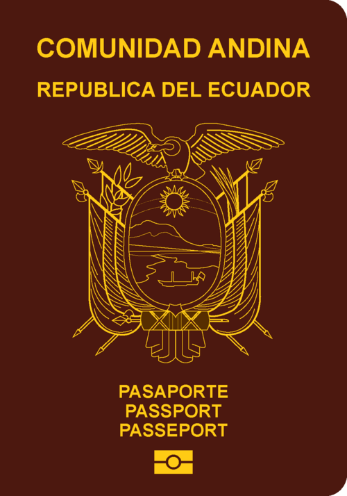 Ecuador passport cover