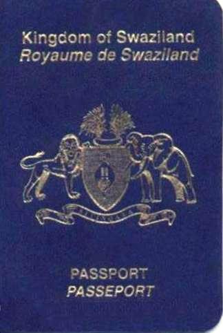 Eswatini passport cover