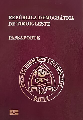 Timor-Leste passport cover