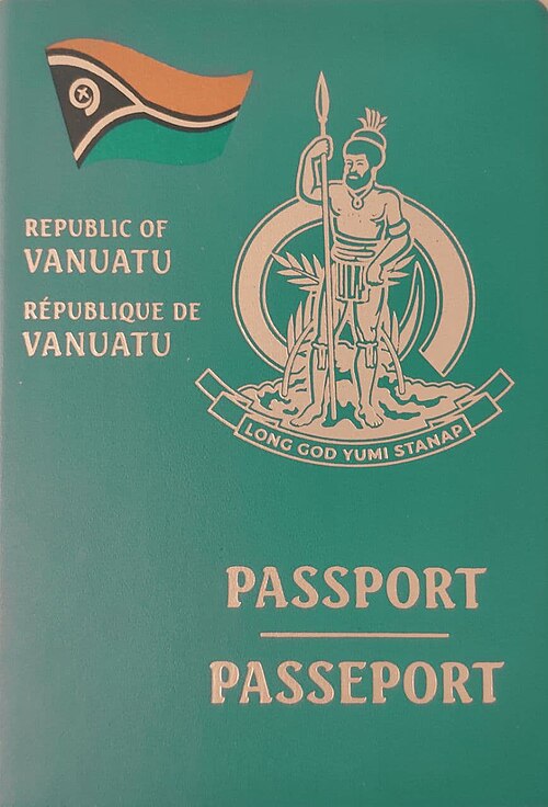Vanuatu passport cover